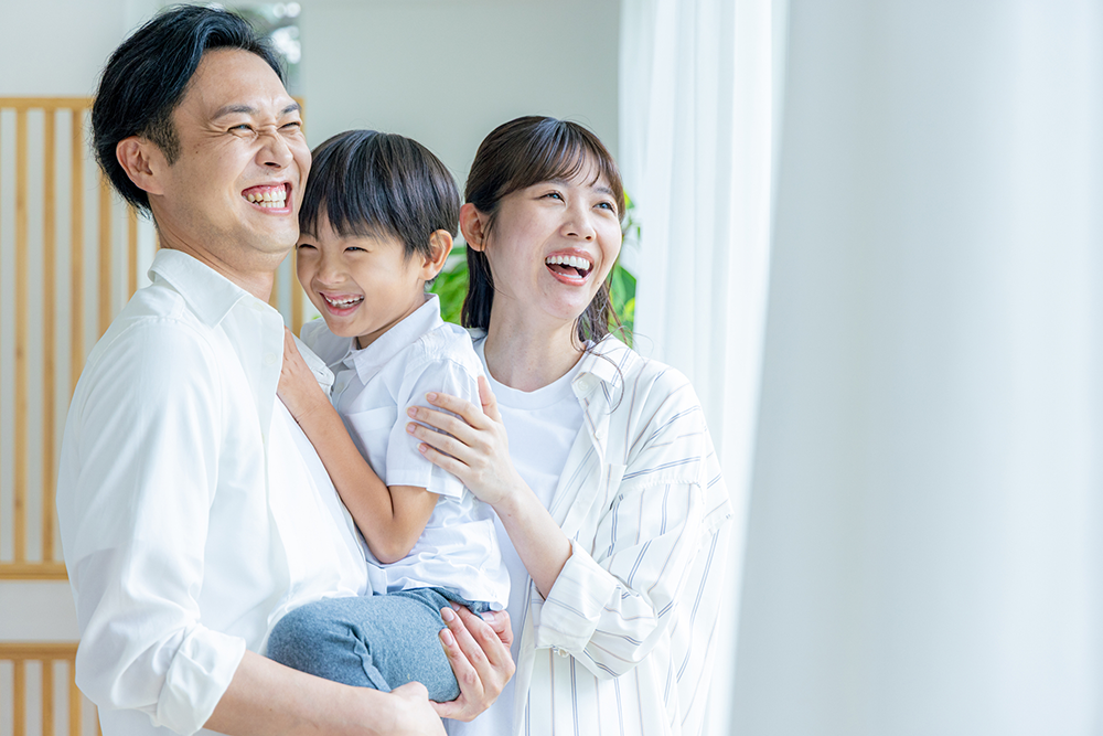 笑顔の家族