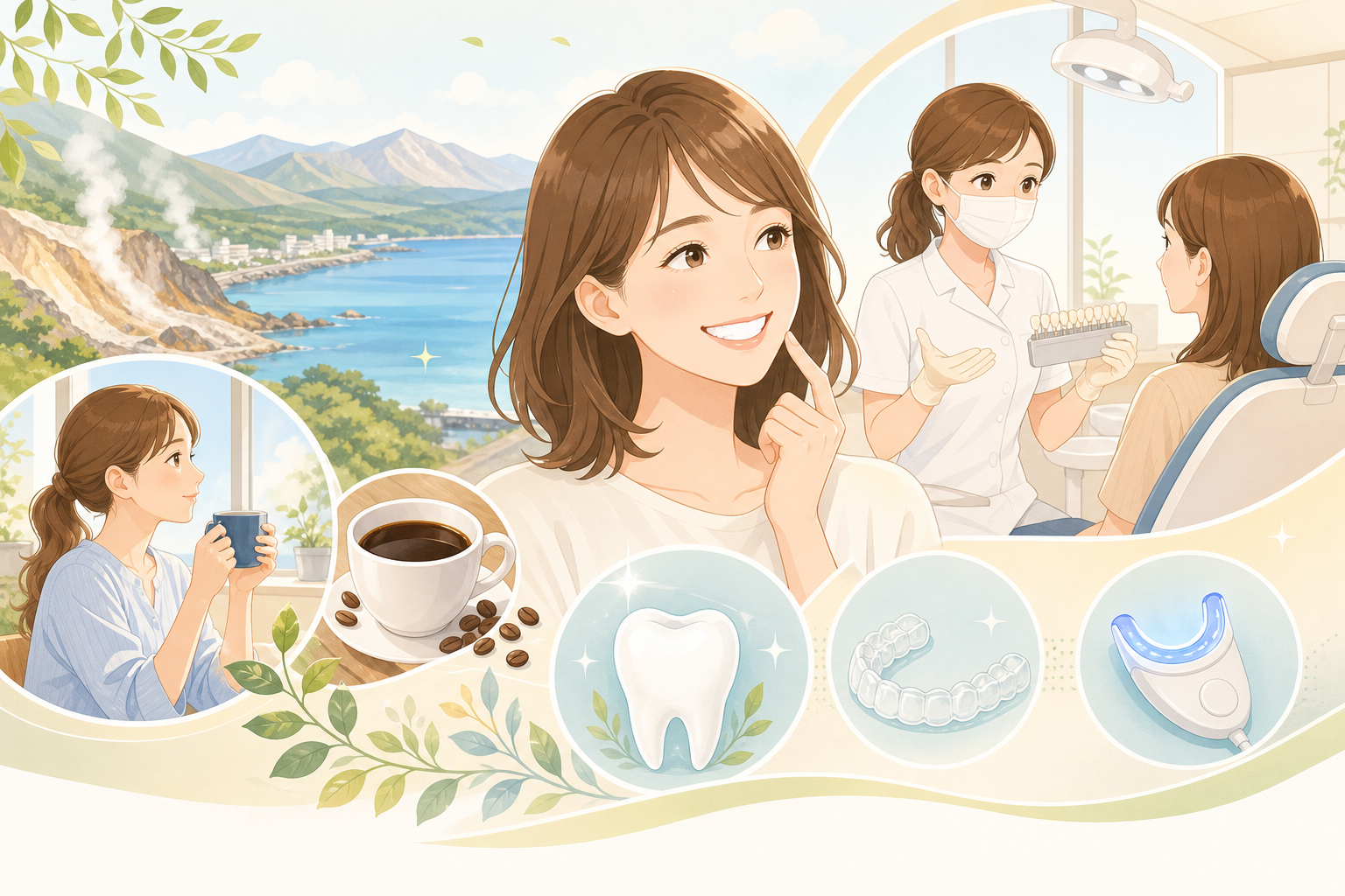 コーヒーをよく飲む方も安心？登別・室蘭でライフスタイルに合ったホワイトニング3選